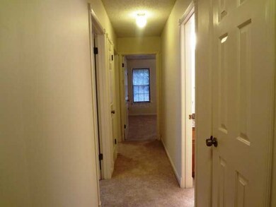 Hallway painted and carpeted
