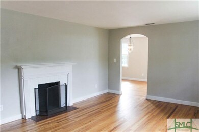 Living room with cozy fireplace.