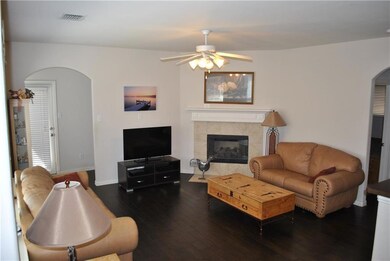 Family room open to kitchen