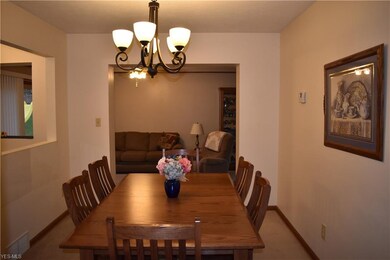 Wonderful dining room that opens to kitchen and family room!