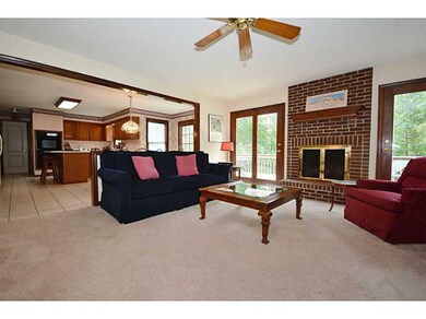 Family Room. Cozy family room with gas fireplace.