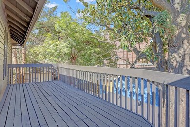 Balcony off bedroom with a north view.