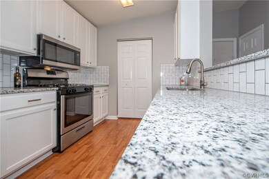 newer appliances and granite countertops