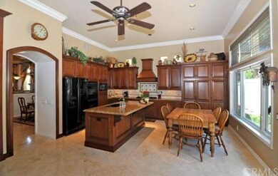 Gourmet Kitchen, Encased Archway, Travertine Floor
