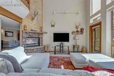 Living Room, High Cathedral Ceiling, Gas Fireplace