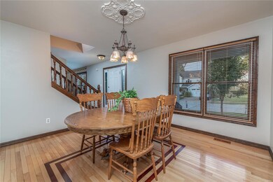 Plenty of natural light in the dining room, with s