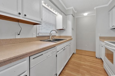 Kitchen featuring light hardwood / wood-style floo