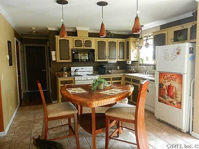 Kitchen. A fully applianced kitchen designed for c