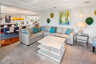 second living room open to dining area
