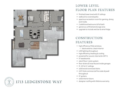 Lower Level Plan and Features