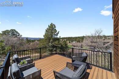 Composite second deck with views and walk-out from