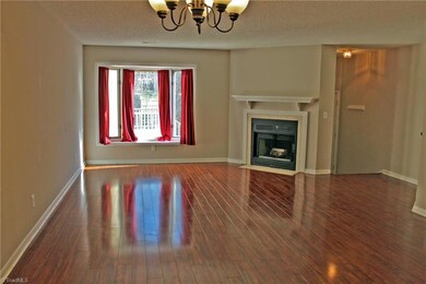View from kitchen to living room