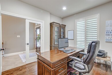 A study is an essential part of a home. This study is one that everyone will be begging to spend time in. The elegant study showcases plenty of space to access important documents, and natural lighting to set the tone.