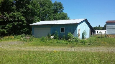 Front / side view of the 2-car garage.
