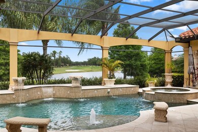 Pool view to the 9th green and serene pond view ju