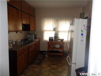 Kitchen. Lots of cabinets. Apt #1. Fridge & oven s