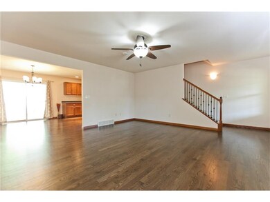 Wood flooring, spacious rooms