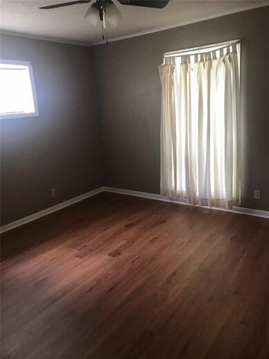 Corner bedroom with roomy closet