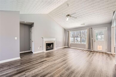 Living room featuring new luxury vinyl plank floor