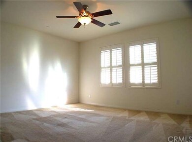 Decent size bedroom suite with ceiling fan