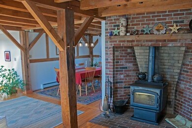 Brick Hearth in Gathering Room