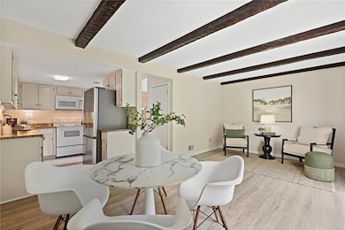 Flex space with view to kitchen