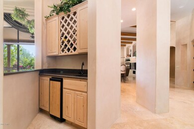 Wet bar in formal living/dining area