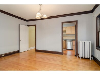 Dining room has a door to the kitchen (door still 
