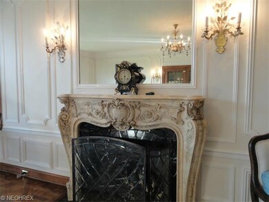 Original, marble Fireplace in Living room
