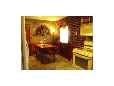 View of eating area, door on left goes to 2 car ga