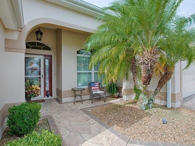 FRONT PORCH WITH STORM DOOR AND LOVELY LEADED GLAS