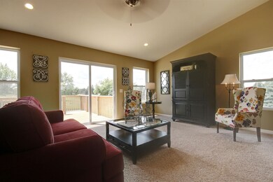 Stock photo - great room will have vaulted ceiling