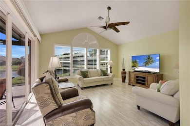 View of family room from the kitchen.