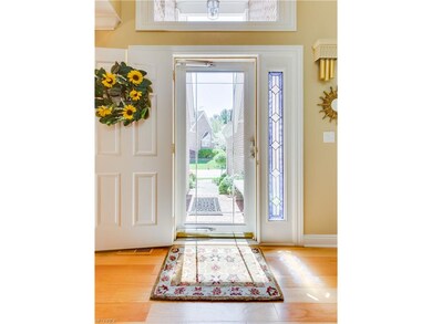 Gorgeous hardwood floors in the foyer