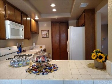 Freshly painted kitchen with huge pantry, recessed