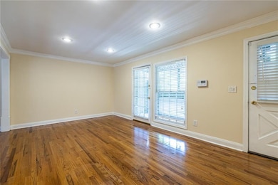 Wood finished floors, and recessed lighting
