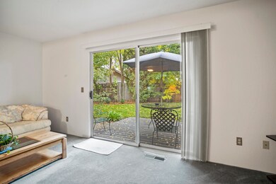 Living room and slider to back yard