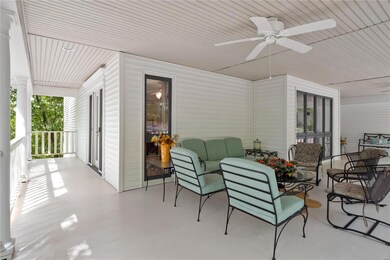 The porch is also accessible from one of the guest