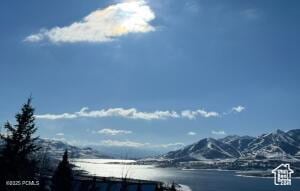 Water view with a mountain backdrop