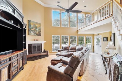Wall of windows is the focal point of this home