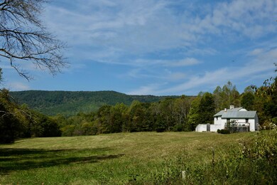 Approach to cottage and mountain