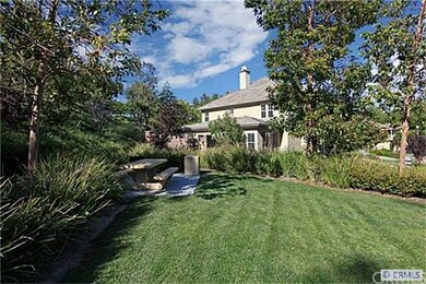 A view of the house from the adjacent greenbelt pa