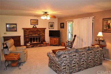 The large living room has ample space and a slider