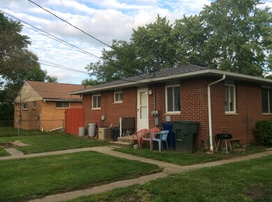 Rear of property