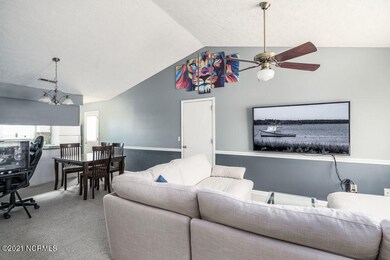 Living Room w/ Vaulted Ceilings