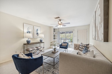 Back Patio sits through sliding glass doors at the