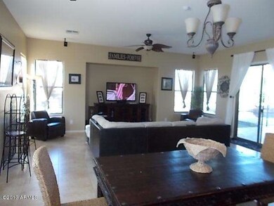 Eating area to living room
