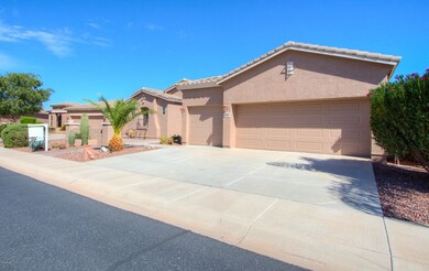 Front of Home with 3 Car Garage