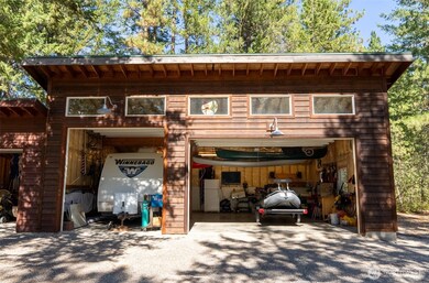 One of the bays is high enough to accommodate a small camper or sprinter van