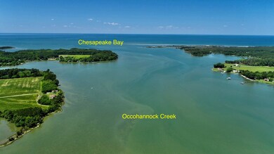 Occohannock Creek facing the Chesapeake Bay